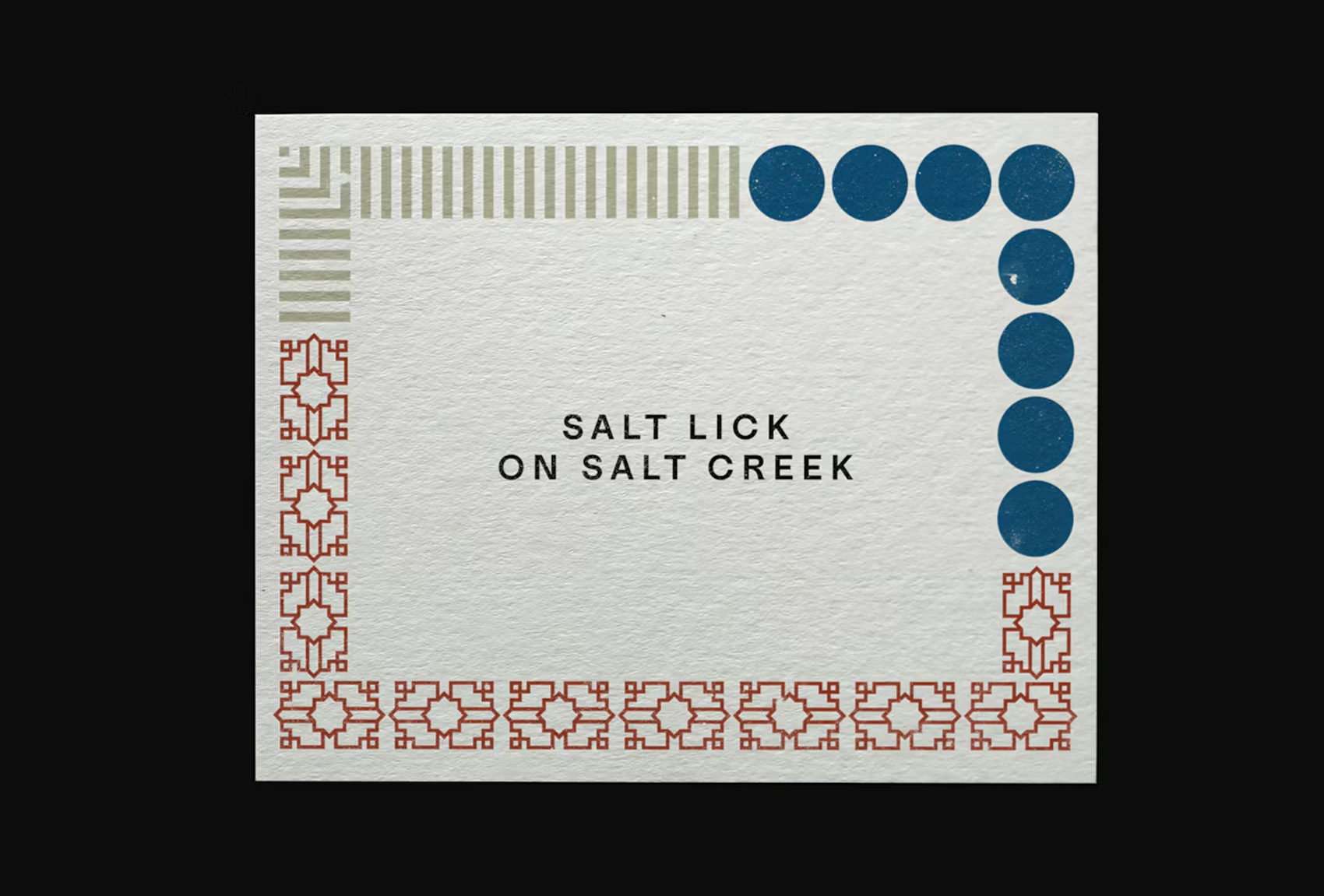 Salt Lick on Salt Creek brand identity by Visual Journal Selection - Visual 11