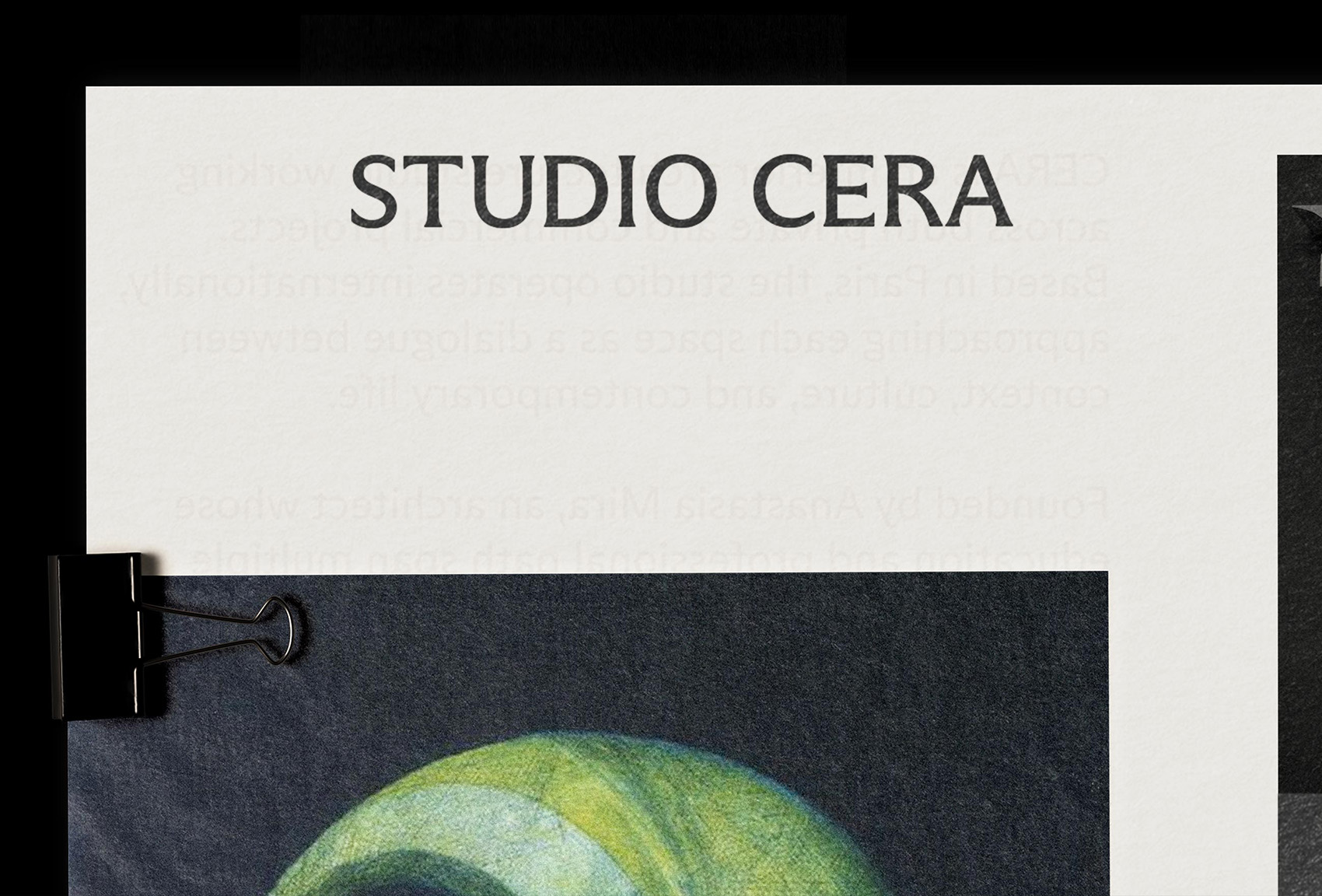 Studio Cera on Visual Journal